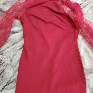 Red cocktail dress